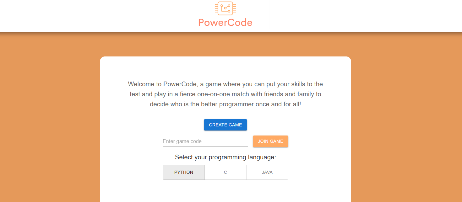 Power Code Homepage